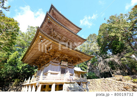 四国霊場88か所第20番札所霊鷲山宝珠院鶴林寺巡礼 80019732