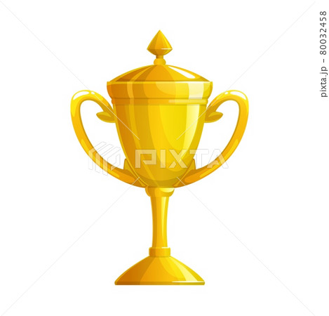 Golden cup trophy icon, sport victory gold award Golden cup trophy icon, sport victory gold award 80032458