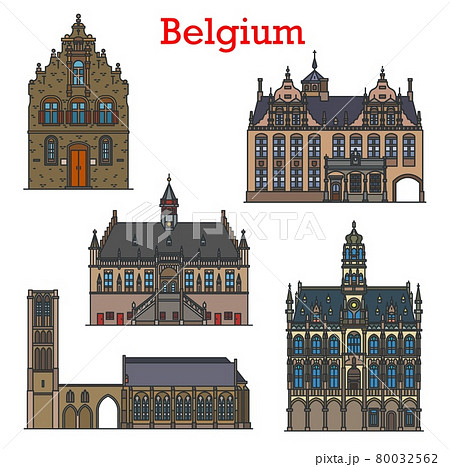 Belgium travel landmarks, architecture buildings 80032562