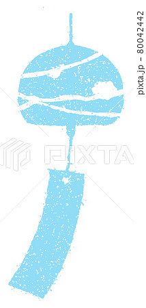 暑中見舞い・残暑見舞いで使える夏の風物詩 スタンプイラスト / 風鈴 80042442