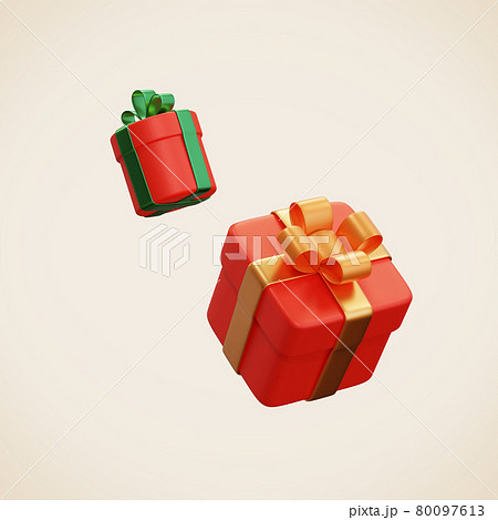 3d floating Christmas gift boxes 80097613