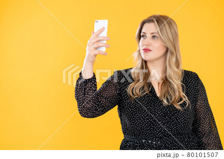 video call mobile technology plus size woman phone video call mobile technology plus size woman phone 80101507