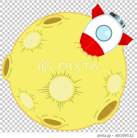 Rocket crashed on the moon Rocket crashed on the moon 80109532