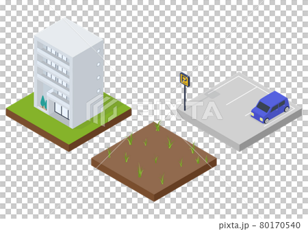 Illustration material of land utilization 80170540
