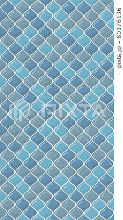 ランタンやモロッカンのタイルの絵具イラストイメージのイラスト素材