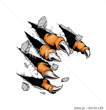 壁を破る怪物の手 80191189