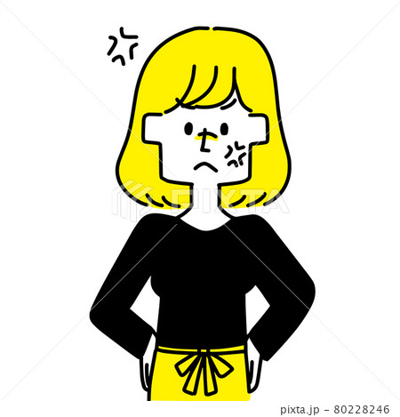 Funny Asian Angry Mom Character Vector Illustration Royalty Free SVG,  Cliparts, Vectors, and Stock Illustration. Image 74728692.