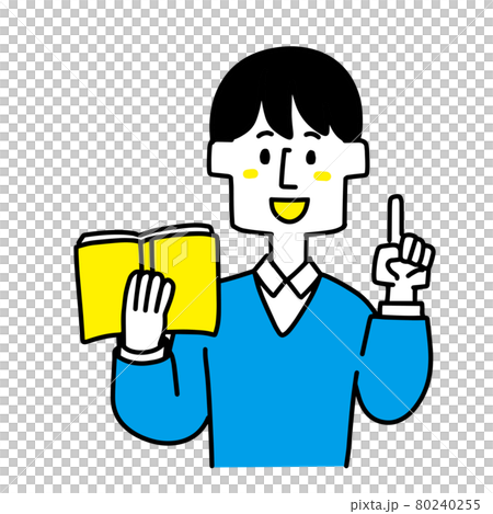 A teacher explaining the important points of a textbook A teacher explaining the important points of a textbook 80240255