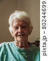 Portrait of old lady with white hair 80244699