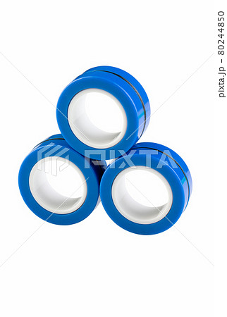 antistress, magnetic rings, blue, children's toy 8 + 80244850