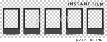 Instant film style frame, black, instant film style frame, black 80247820