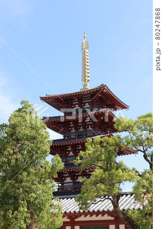 四天王寺の五重塔 四天王寺の五重塔 80247868