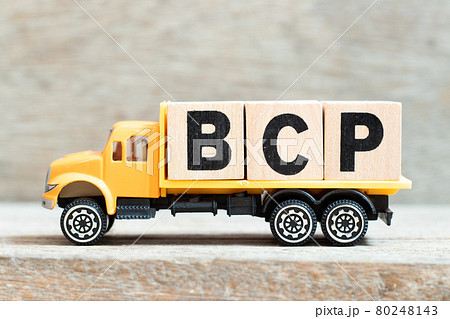 Toy truck hold alphabet letter block in word BCP (abbreviation business continuity plan) on wood background Toy truck hold alphabet letter block in word BCP (abbreviation business continuity plan) on wood background 80248143