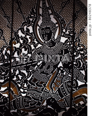 タイの影絵（ラチャブリー県／ワット・カノーン寺院） 80248378