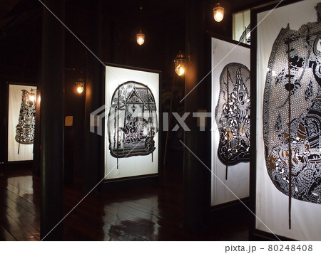 タイの影絵（ラチャブリー県／ワット・カノーン寺院） 80248408