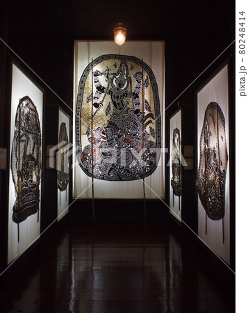 タイの影絵（ラチャブリー県／ワット・カノーン寺院） 80248414