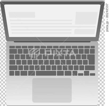 Glossy laptop material seen from above Glossy laptop material seen from above 80248597