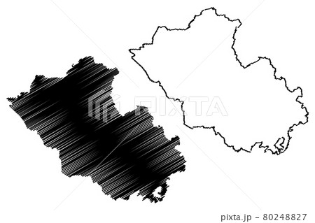 County Fermanagh map vector.... County Fermanagh map vector.... 80248827
