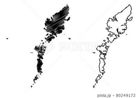 Comhairle nan Eilean Siar map vector.... 80249172