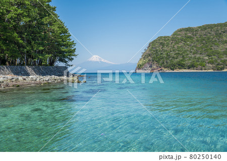 【沼津市戸田 富士山と岬】 【沼津市戸田 富士山と岬】 80250140