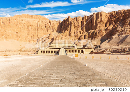 The Mortuary Temple of Hatshepsut, famous place of interest in Luxor, Egypt 80250210