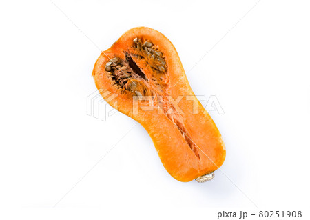 Butternut pumpkin isolated on white background Butternut pumpkin isolated on white background 80251908