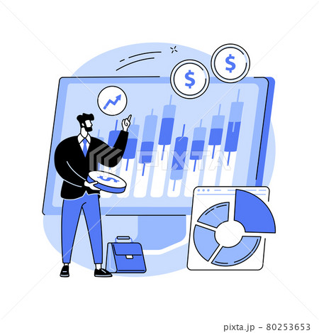 Stock market abstract concept vector illustration. Stock market abstract concept vector illustration. 80253653