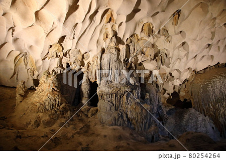 ハロン湾のスンソット鍾乳洞（ベトナム） 80254264