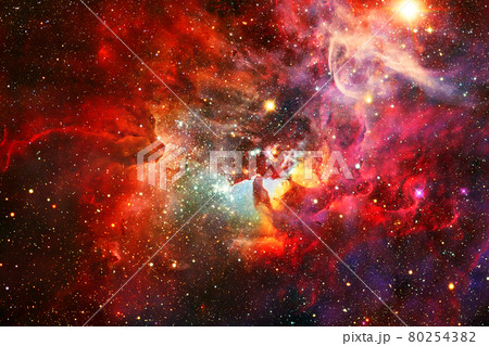 Nebula, cluster of stars in deep space. Elements of this image furnished by NASA 80254382