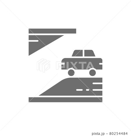 Underground parking grey icon. Isolated on white background Underground parking grey icon. Isolated on white background 80254484