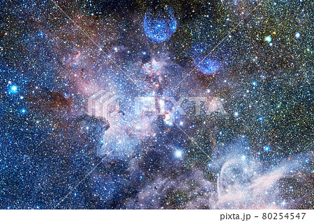 Cluster of stars. Nebula. Elements of this image furnished by NASA 80254547