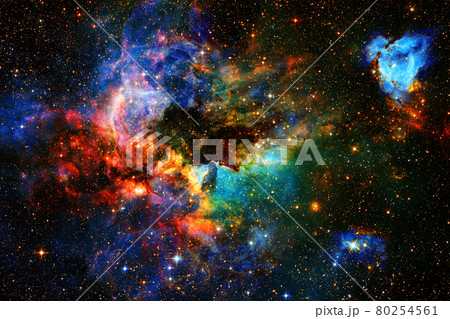 Nebula, cluster of stars in deep space. Elements of this image furnished by NASA 80254561