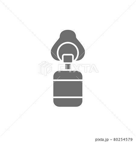 Artificial ventilation bag grey icon. Isolated on white background 80254579