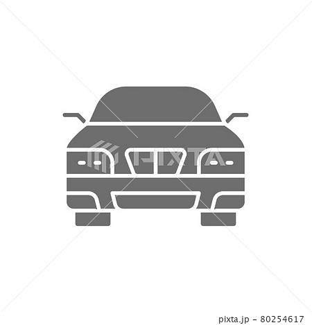 Car, automobile, transport grey icon. Isolated on white background Car, automobile, transport grey icon. Isolated on white background 80254617