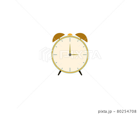 Clock, alarm clock icon. Vector illustration. Flat. 80254708