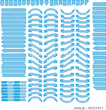 Large set of blue vintage ribbons.  80255071