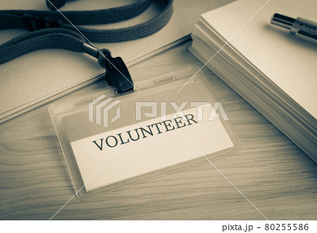 VOLUNTEER ボランティア 書類 ネームプレート VOLUNTEER ボランティア 書類 ネームプレート 80255586