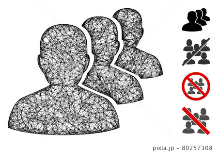 Staff Web Vector Mesh Illustration Staff Web Vector Mesh Illustration 80257308