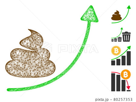 Shit Hyip Arrow Up Web Vector Mesh Illustration Shit Hyip Arrow Up Web Vector Mesh Illustration 80257353