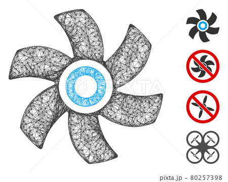 Rotor Web Vector Mesh Illustration 80257398