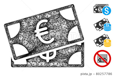 Money Cash Web Vector Mesh Illustration Money Cash Web Vector Mesh Illustration 80257786