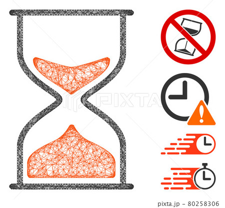Hourglass Web Vector Mesh Illustration Hourglass Web Vector Mesh Illustration 80258306