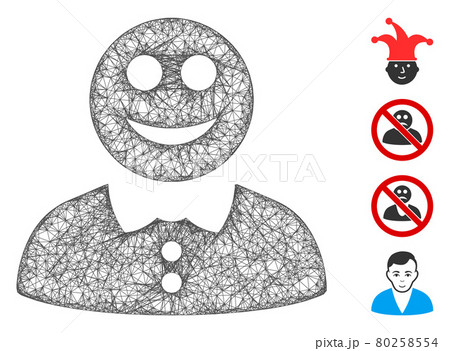 Happy Boy Web Vector Mesh Illustration Happy Boy Web Vector Mesh Illustration 80258554
