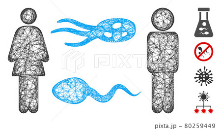 People Exchange Microbes Web Vector Mesh Illustration People Exchange Microbes Web Vector Mesh Illustration 80259449