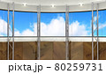 背景素材 スタジオセット 青空と白い雲 80259731