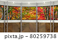 背景素材 スタジオセット 紅葉 80259738