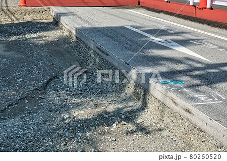 道路工事　アスファルト舗装の切断 80260520