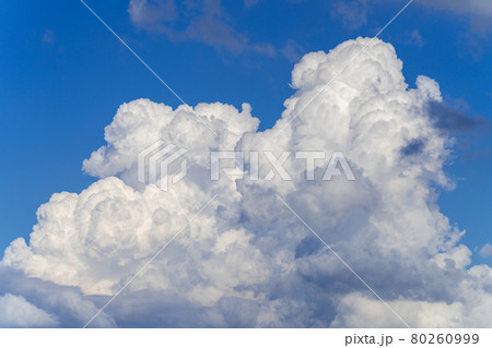 夏の空　青い空・白い雲 80260999