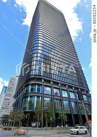 東京 大手町の都市風景 東京トーチ 常盤橋タワーの写真素材