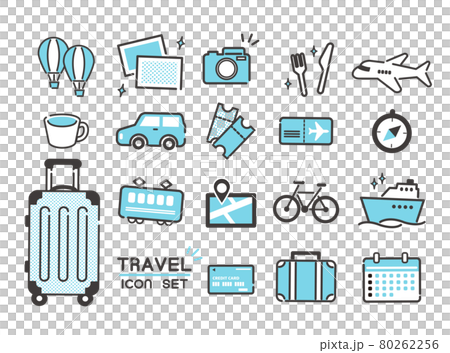 各種旅行圖標集/簡單/集 80262256